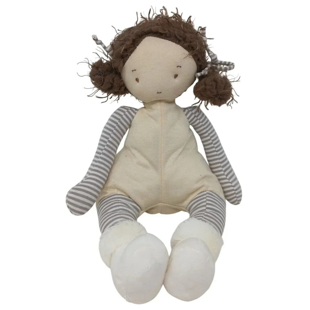 Bunnies By The Bay Elsie Plush Doll Soft Cuddly Body Weighted Bottom #D30